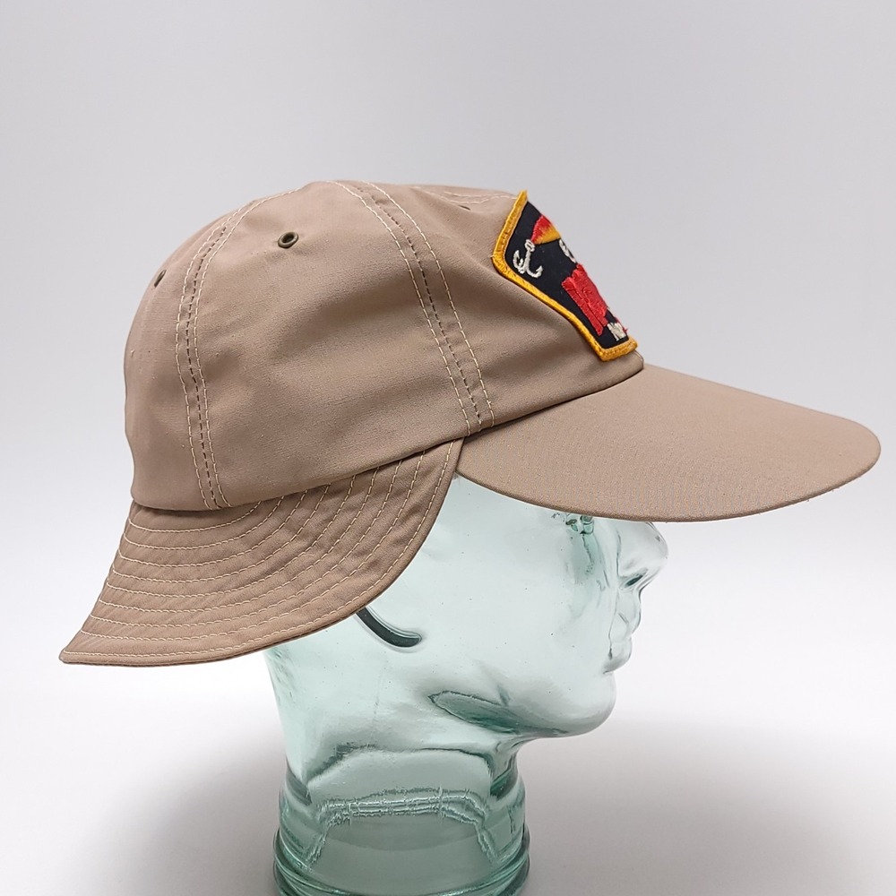 Rapala Fishing Hat Patch Cap Size Large Beige Ear… - image 4